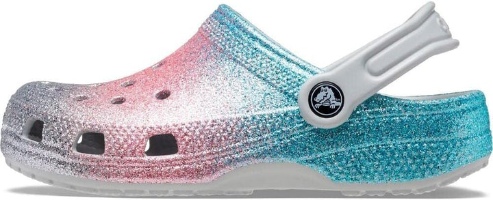 Crocs Unisex Kinder Classic Glitter Clog T Holzschuh 19/20 EU Shimmer Multi, 19/20 EU Shimmer Multi