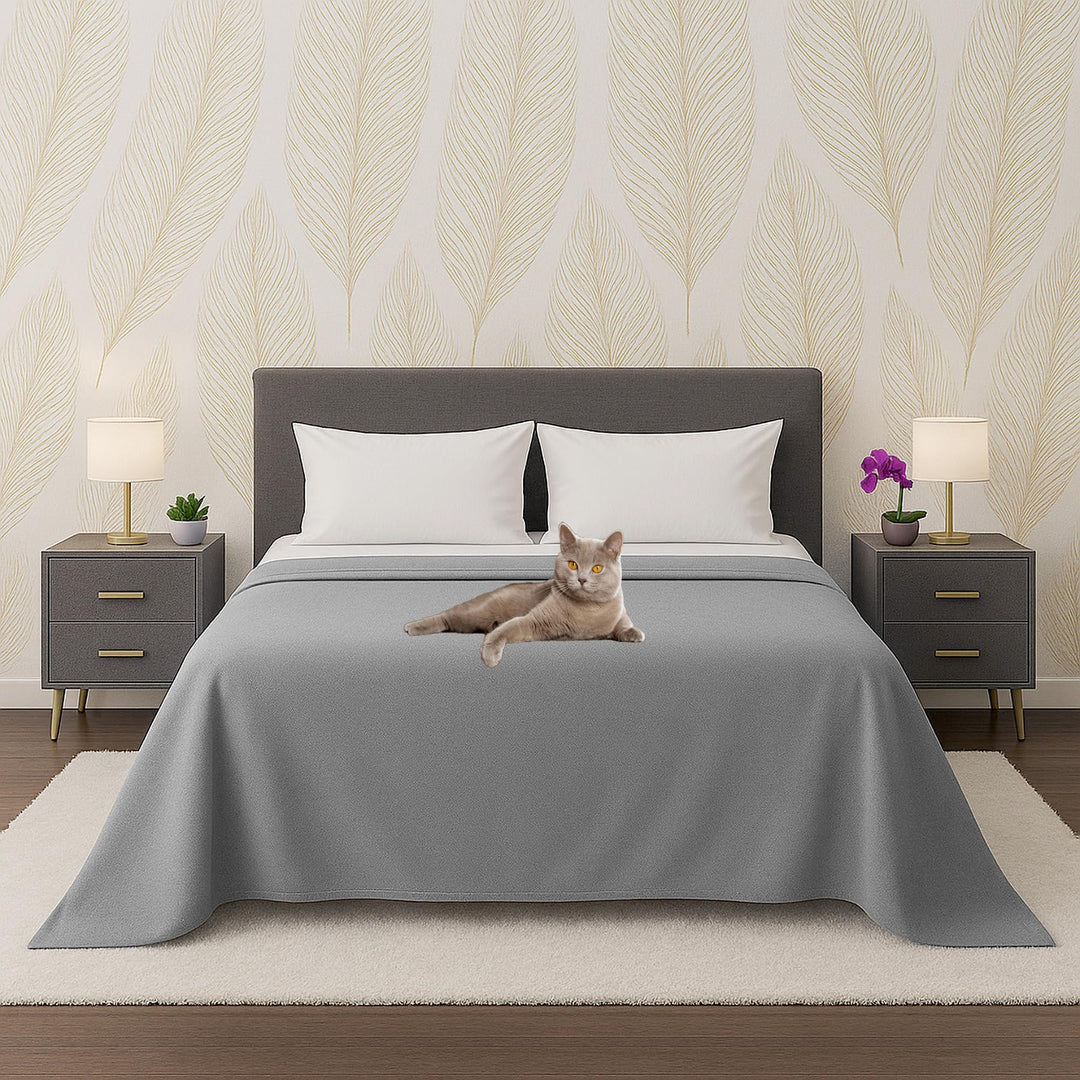 Byour3 - Tagesdecke Reine Baumwolle 100% LICHT Doppelbett Einzelbett Queen Size Bettdecke Rechteckig