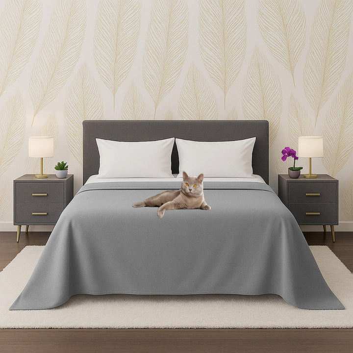 Byour3 - Tagesdecke Reine Baumwolle 100% LICHT Doppelbett Einzelbett Queen Size Bettdecke Rechteckig