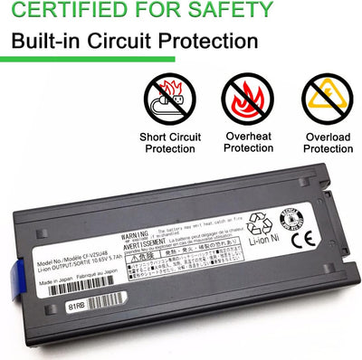 XITAIAN 10.65V 5700mAh CF-VZSU48U CF-VZSU48 Ersatz Laptop Akku für Panasonic Toughbook CF-19 CF19 Se