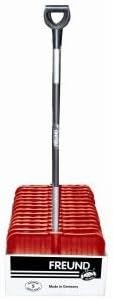 Freund Victoria Aluminium-Schneeschieber mit Flüsterkante Ergonomic Rot Stiellänge 125 cm Alu, Rot S