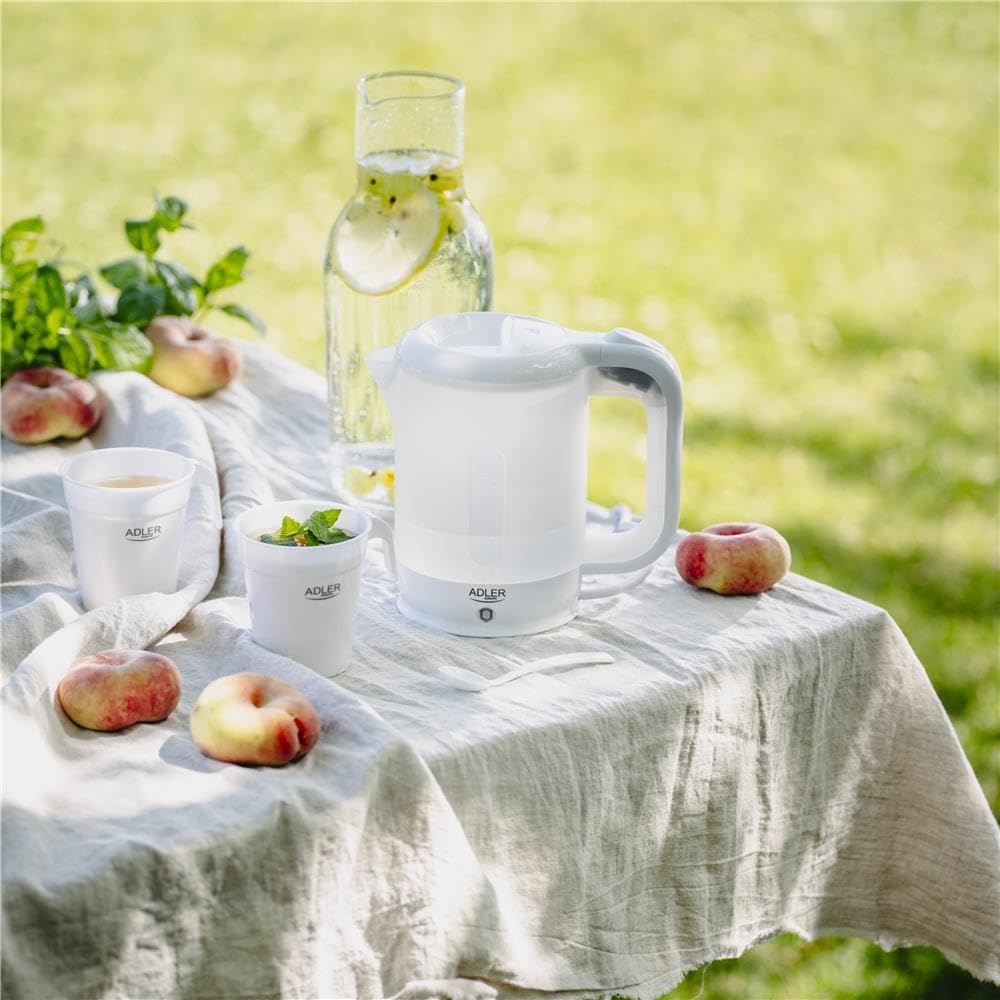ADLER AD 1381 Wasserkocher aus Kunststoff – Reisegrösse 0,5 l