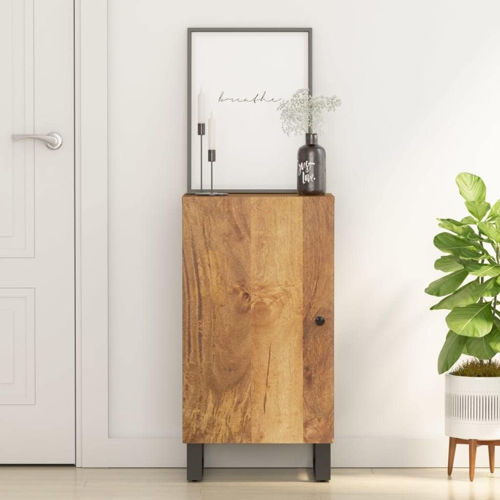 vidaXL Sideboard, Highboard mit Tür, Kommode Beistellschrank mit Eisenbeinen, Wohnzimmerschrank Anri
