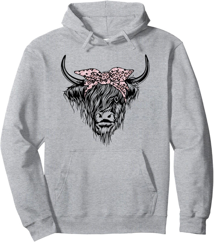 Hochlandrind Haarband Schottland Kuh Landwirtin Bäuerin Pullover Hoodie