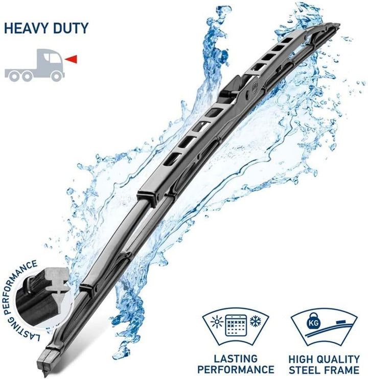 HELLA 9XW 194 562-361 Heavy Duty Scheibenwischer - HD90B - Bügelwischerblatt - für Links-/Rechtslenk
