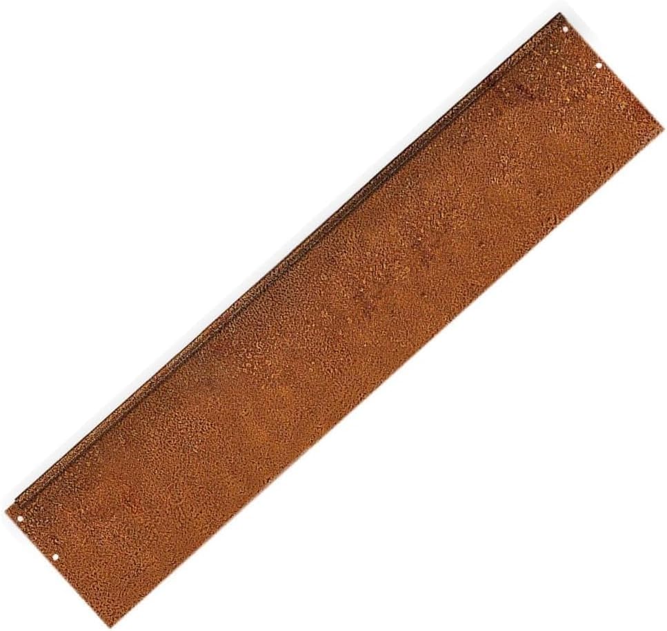 IRKA Rasenkante Cortenstahl Garten 14 cm x 100 cm x 1mm | Set 10 Stück | Cortenstahl stabile Mähkant