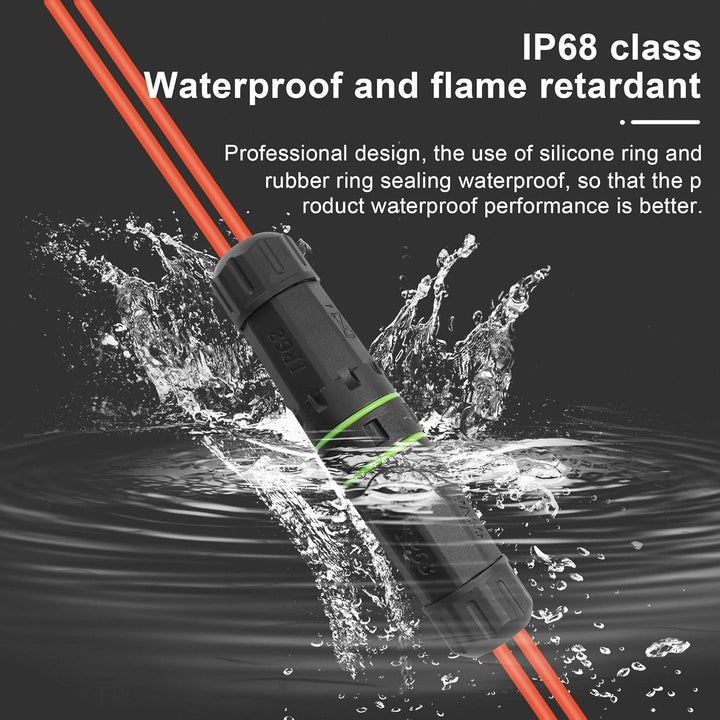 PNGKNYOCN SC Fiber Optical Waterproof Connector, IP68 SC Duplex LWL Kabel Outdoor Wasserdichter Adap