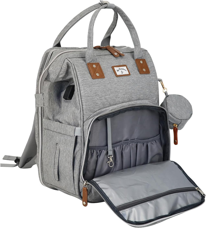 Generisch Wickeltasche Rucksack mit Wickelunterlage, wasserabweisend, mit isolierten Flaschenhaltern