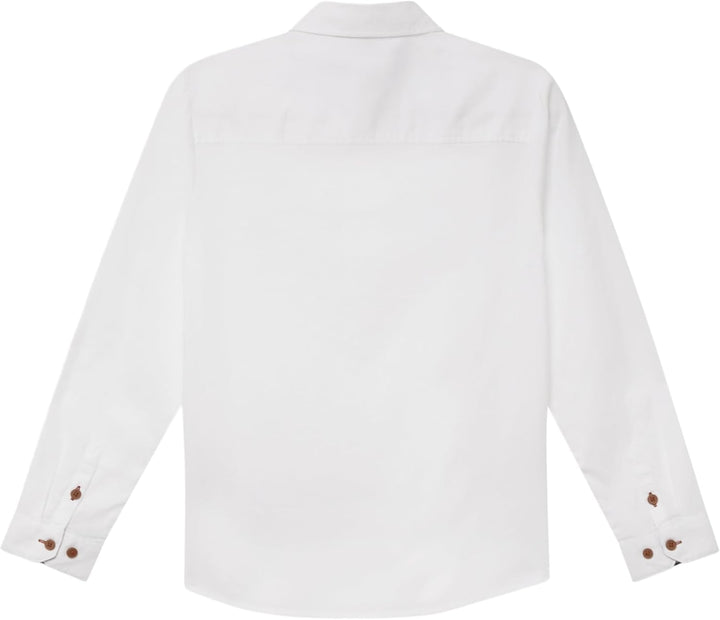 s.Oliver Strukturiertes Hemd mit Kontrastdetails 104-110 0100_weiss, 104-110 0100_weiss