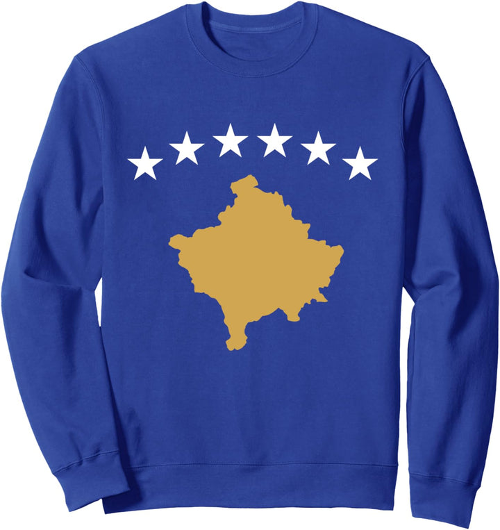 Kosovo Flagge Kosovare Stolz Balkan Jugoslawien Umriss Sweatshirt