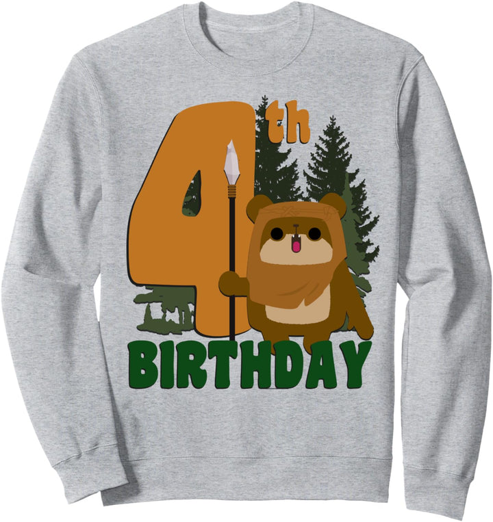 Star Wars Ewok On Endor 4th Birthday Sweatshirt