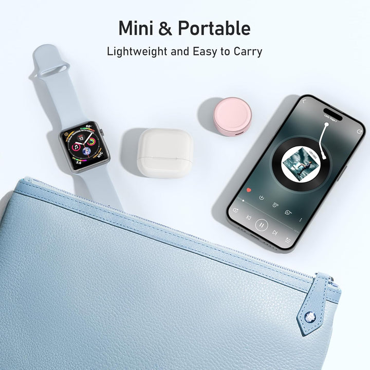 Elebase für Apple Watch SE 3 Ladegerät,Magnetisches Ladeadapter,Tragbarer Drahtloser iWatch Ladegerä