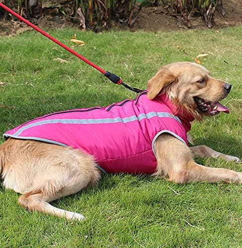 Idepet Wasserdichter Hundemantel Winter Warme Jacke, Winddichte Haustierkleidung Hundejacke Outfit f