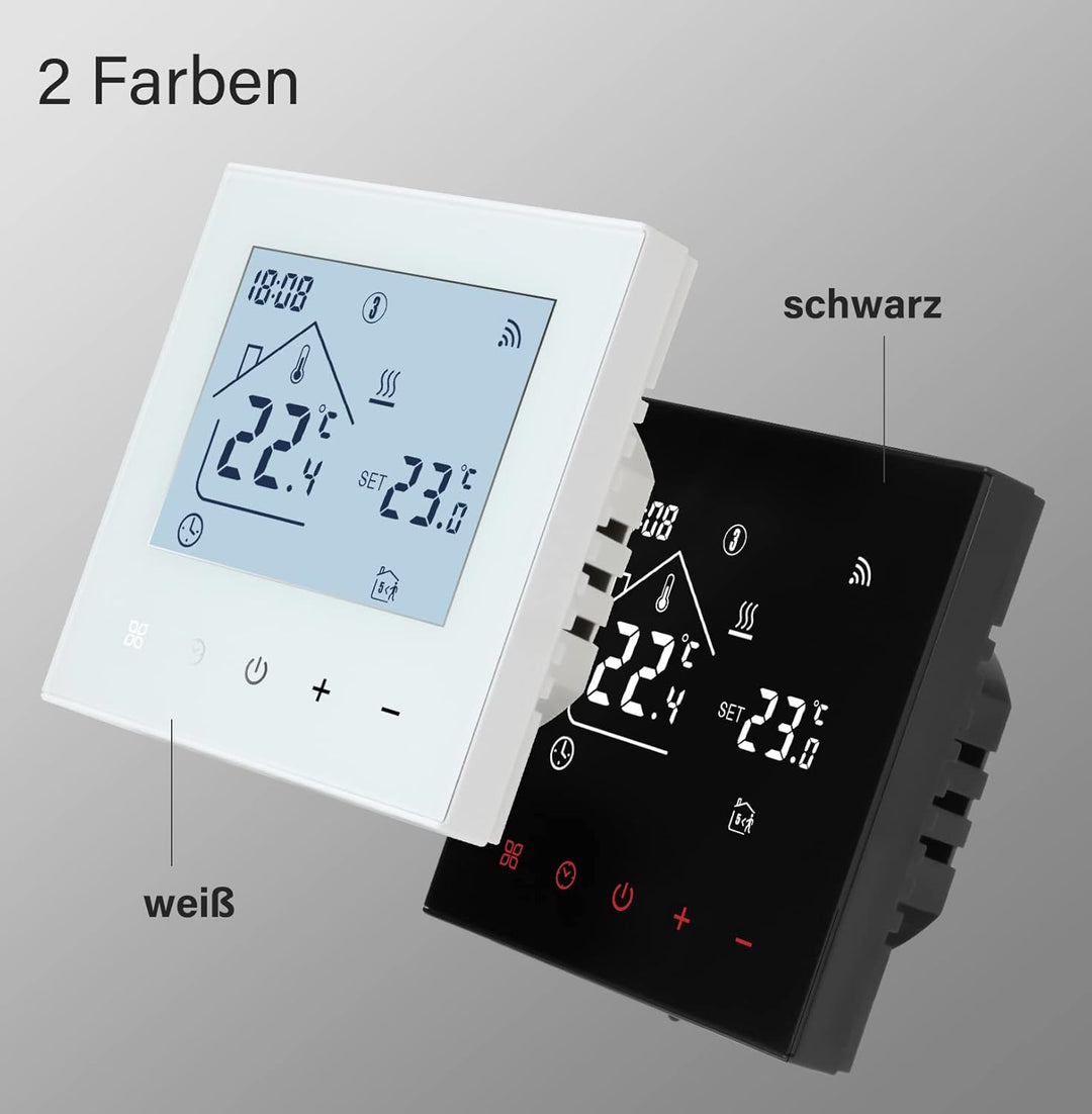 Beok Thermostat Heizung Smart WLAN Thermostate Für Kesselheizung Programmierbarer Raumthermostat Fus