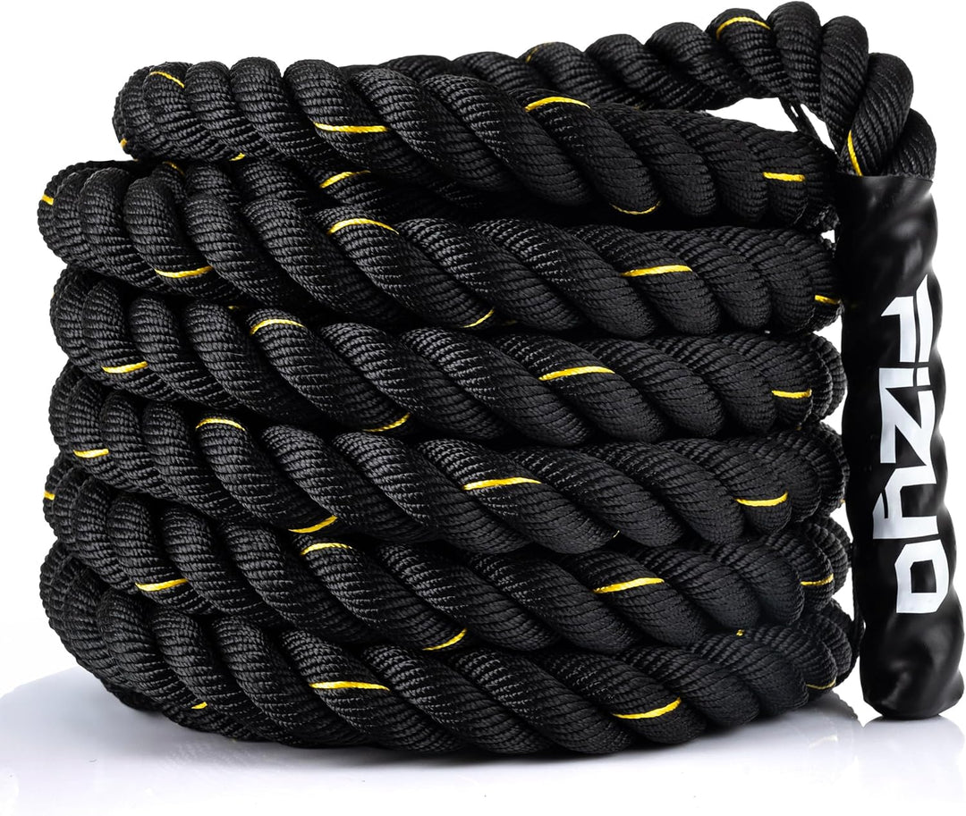 FIZYO Battle Rope 12m – Fitness Seil für Functional Training, Kraft, Ausdauer &amp; Muskelaufbau – Robus