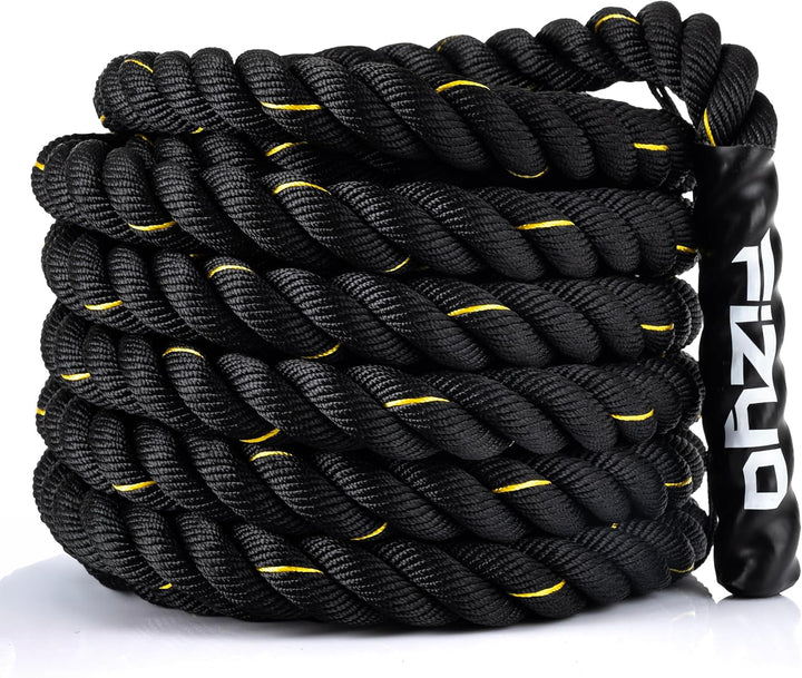 FIZYO Battle Rope 12m – Fitness Seil für Functional Training, Kraft, Ausdauer &amp; Muskelaufbau – Robus