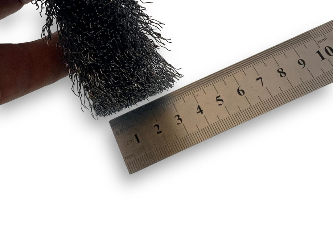 10er-Set Rundbürsten STAHL | Ø 150 mm | 2-reihig | Harte, gewellte Drähte 0,30 mm | Bohrung 32 mm +
