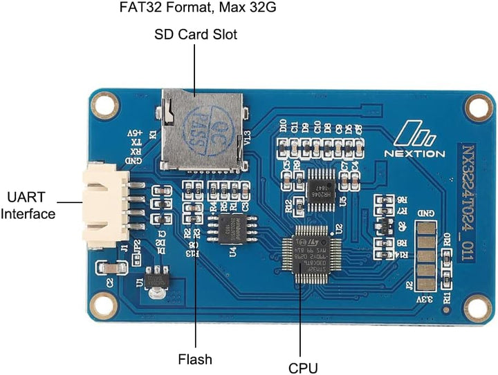 Aihasd English Nextion 2.4" TFT 320 x 240 Resistive Touch Screen UART HMI LCD Module Display Panel f