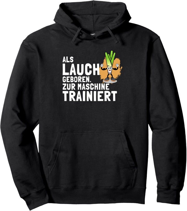 lustiges Fitness Kraftsport Gewichtheber Lauch Pullover Hoodie