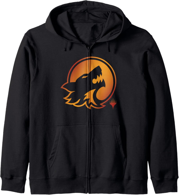 Magic The Gathering Midnight Hunt Howling At The Moon Logo Kapuzenjacke