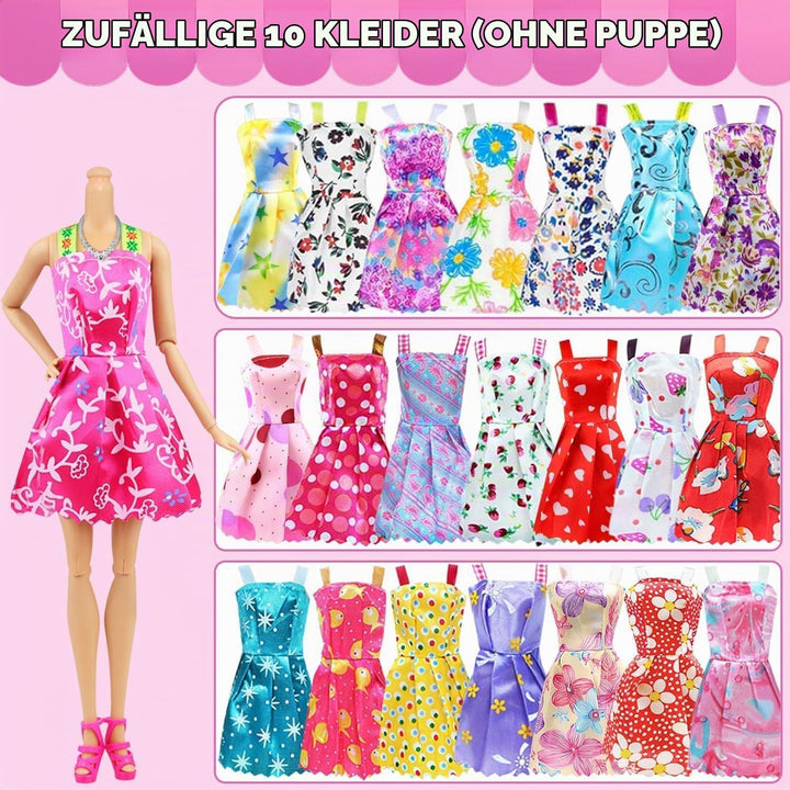 101 Teile Puppenkleidung Set Puppenzubehör für 11,5 Zoll (29 cm) Puppen mit Hochzeitskleider, Abendk