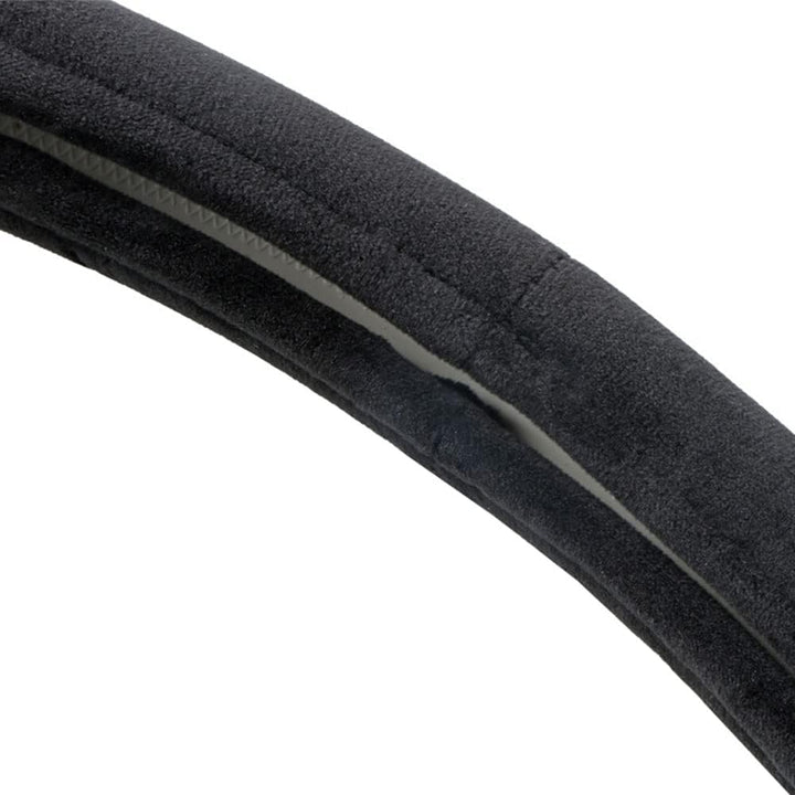 Riloer Lenkradbezug, 1 x 15 Zoll Universal-Lenkradbezug aus weichem Leder, schwarz