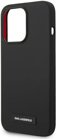 KARL LAGERFELD KLHMP14LSLMP1K Hülle für iPhone 14 Pro 6,1" hardcase Schwarz Sili
