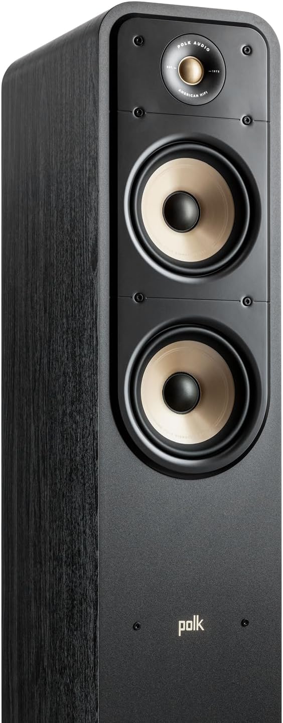 Polk Audio Signature Elite ES55 hochauflösender HiFi Standlautsprecher fürs Heimkino, Hi-Res Zertifi