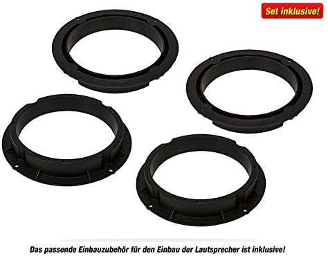 Mediadox Front/Heck 16,5cm/165mm Auto Lautsprecher/Boxen/Speaker Komplett-Set von Hifonics kompatibe