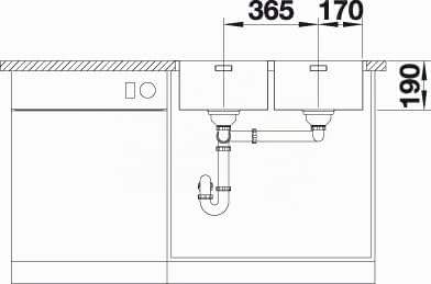 BLANCO ANDANO 340/340-IF | Edelstahl | Einbauart: Einbau von Oben &amp; Flächenbündig | ohne Ablauffernb