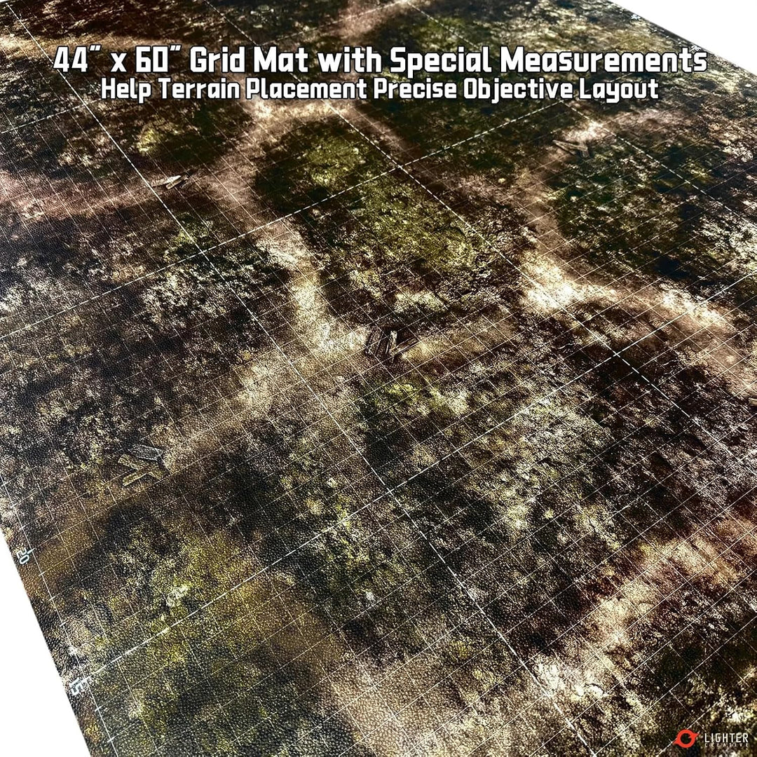 Spielmatte 44 x 60 Matte für WHAoS, 112 x 152 cm, aus Kunstleder, 1,1 mm Dick - Blighted Gloommoor