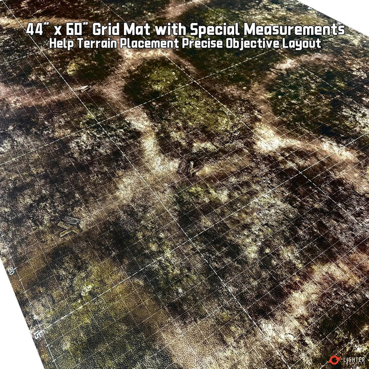 Spielmatte 44 x 60 Matte für WHAoS, 112 x 152 cm, aus Kunstleder, 1,1 mm Dick - Blighted Gloommoor