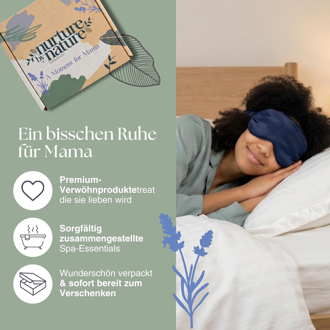 Nurture by Nature | Geschenk-Set Moment for Mama | Geschenke für Mama | Körperbutter, Duschöl, äther