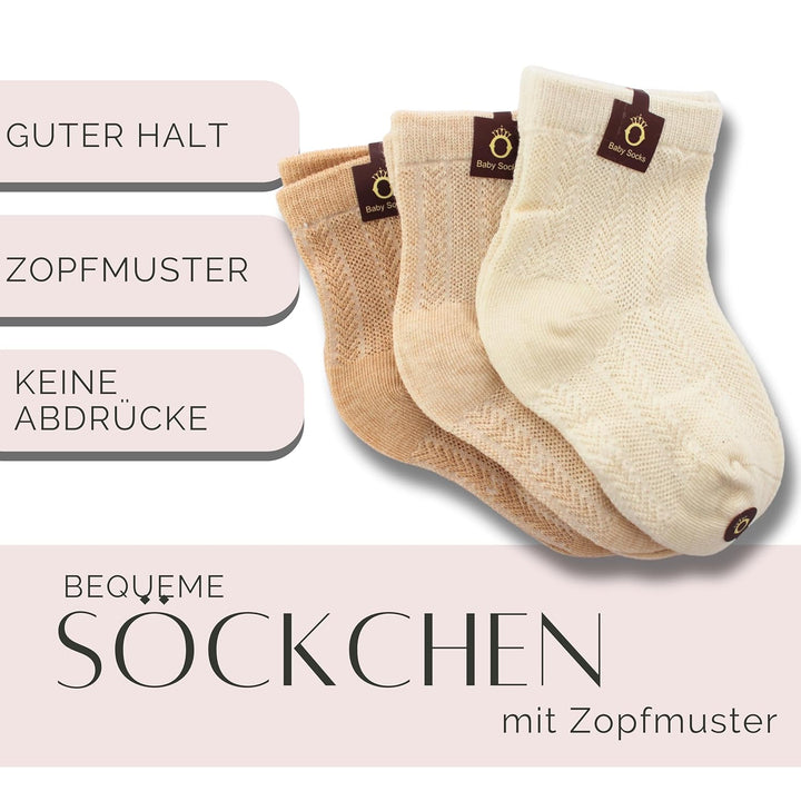 LILEJO Geschenk zur Geburt - Baby Geschenk für Mädchen und Junge - Mütze/Halstuch/Socken mit Grusska