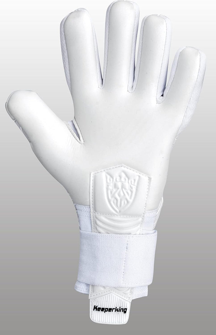 Keeperking Torwarthandschuhe für Erwachsene Fussballhandschuhe Herren Innennaht Profi Premier Grip 4