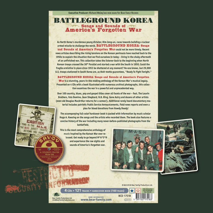 Battleground Korea-Songs and Sounds of America's, Audio-CD