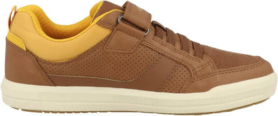 Geox Herren J Arzach Boy Sneaker 37 EU Cognac Dk Yellow, 37 EU Cognac Dk Yellow