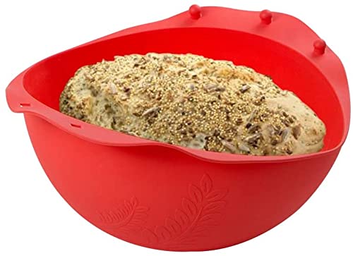 webake Brotbackform Rund Silikon Kastenform Brot Backform für Hausgemachtes Brot, Hackbraten, Quiche