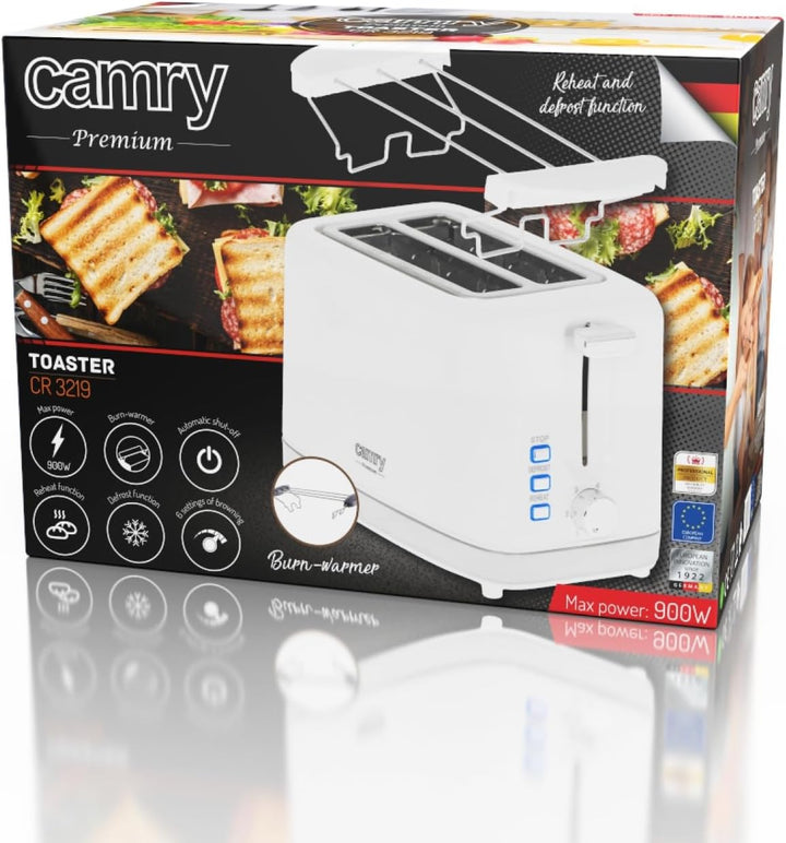 CAMRY CR 3219 2-Scheiben Toaster, Weiss