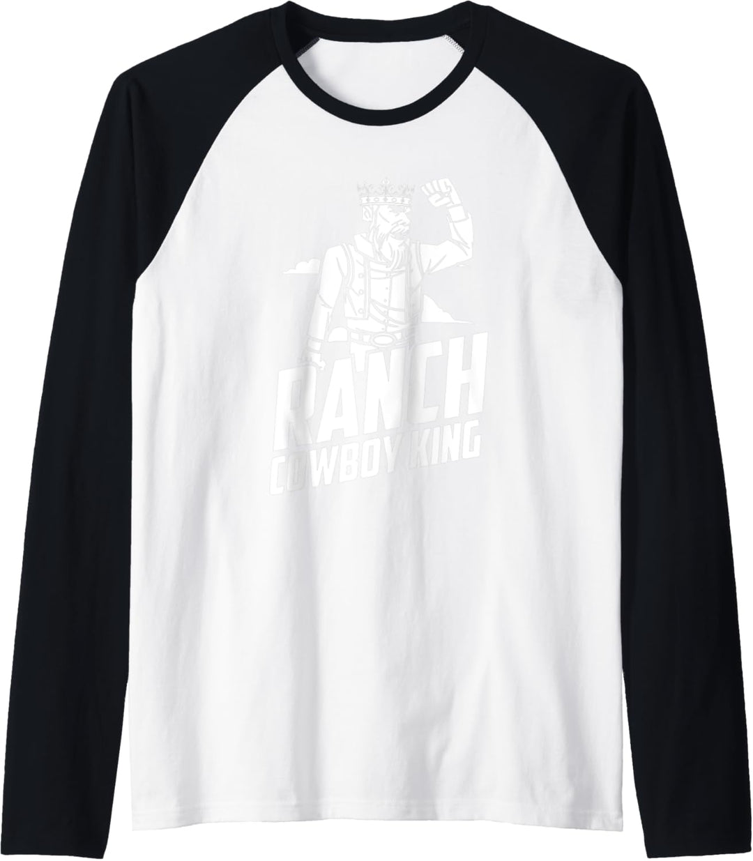 Herren Cowboy König Reiten - Western Reiter Country Rodeo Raglan