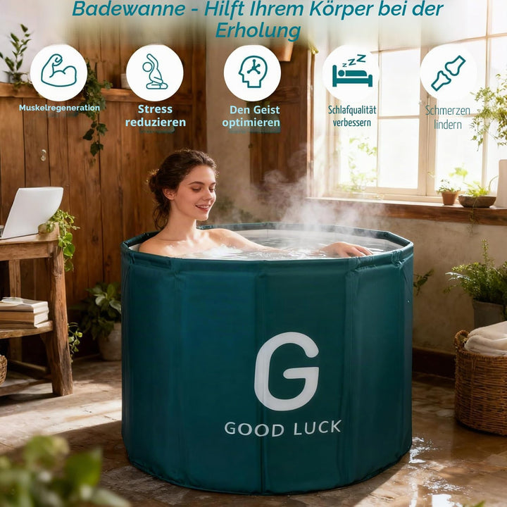 Simcat Tragbare faltbare Badewanne, Eisbadewanne für Kaltwassertherapie, Training, Badezimmer, freis