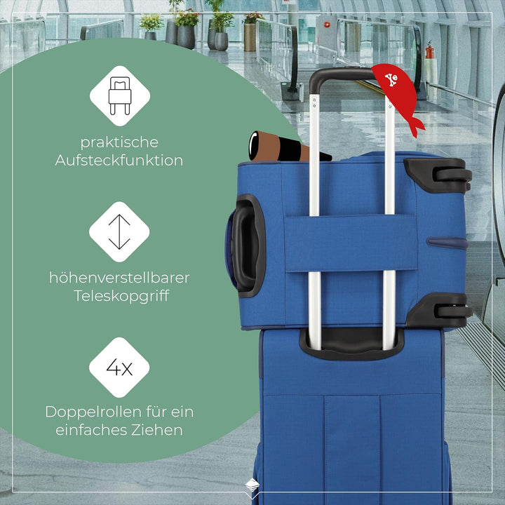 Travelite Kinderkoffer mit 4 Rollen für Mini-Weltentdecker, Handgepäck Kindertrolley MINIMOVER aus r