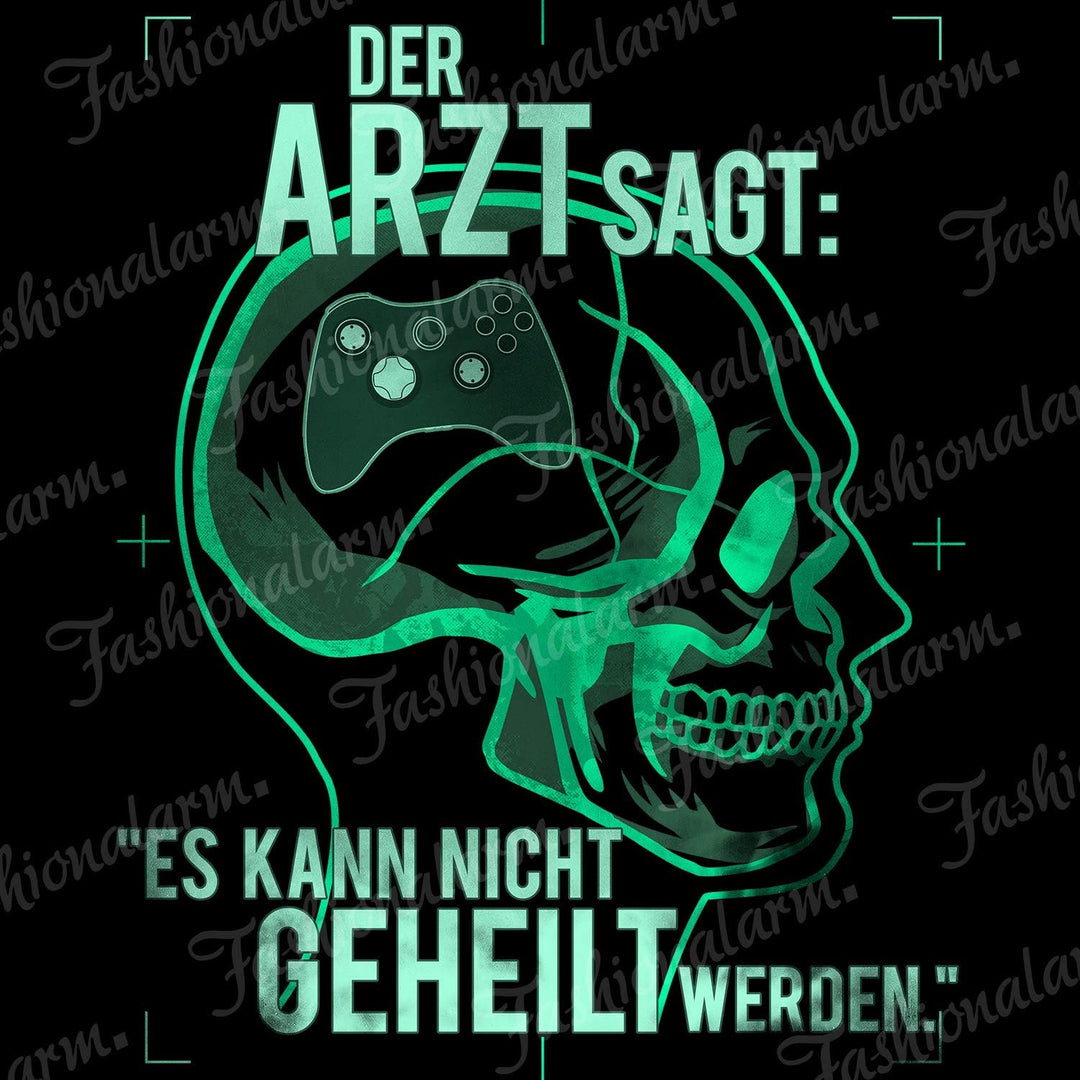 Fashionalarm Herren Kapuzenpullover - Der Arzt SAGT es kann Nicht geheilt Werden - Gaming Controller