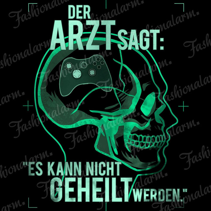 Fashionalarm Herren Kapuzenpullover - Der Arzt SAGT es kann Nicht geheilt Werden - Gaming Controller