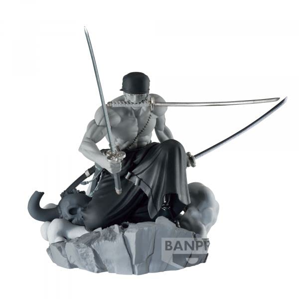 Banpresto BP19397 One Piece Actionfigur Roronoa Zoro, Dioramatic (The Tones), 15 cm, Mehrfarbig