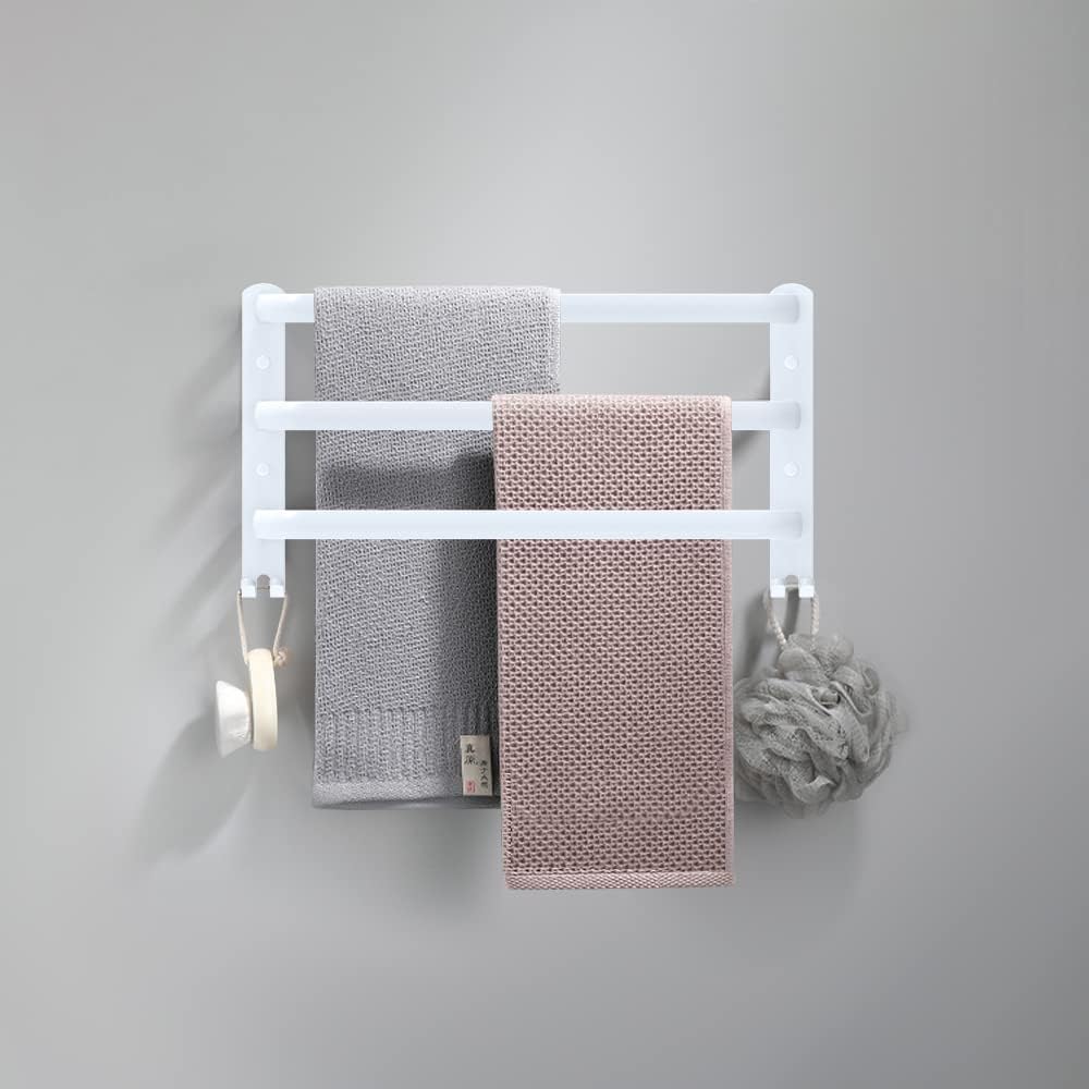 HONPHIER Handtuchhalter Bad 3 Tier Handtuchstange Badezimmer Aluminium Wand-handtuchhalter Handtuchh