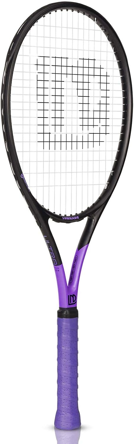 LUNNADE Tennisschläger für Erwachsene, 27 Zoll Leicht Tennisschläger mit Hülle, Geeignet für Damen H