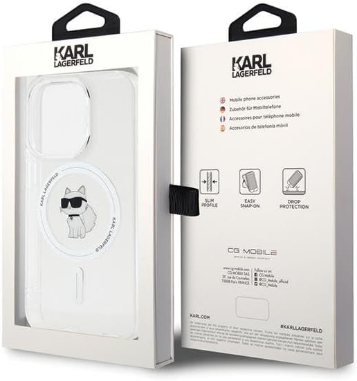 KARL LAGERFELD KLHMP15LHFCCNOT Hülle für iPhone 15 Pro 6.1" transparent hardcase IML Choupette