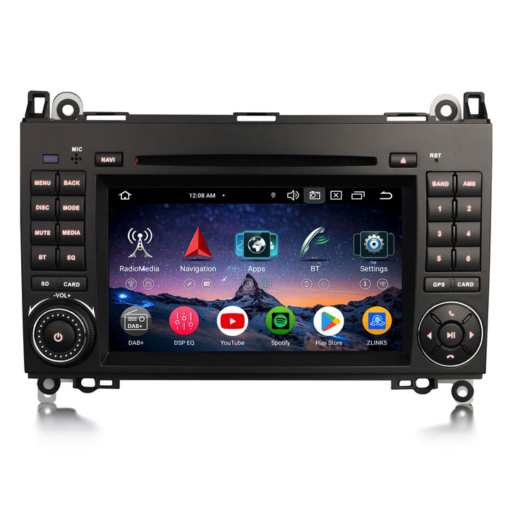 Erisin 8-Kern 4GB+64GB Android 14 Autoradio GPS Navigation für Mercedes A/B-Klasse W169 W245 Viano V