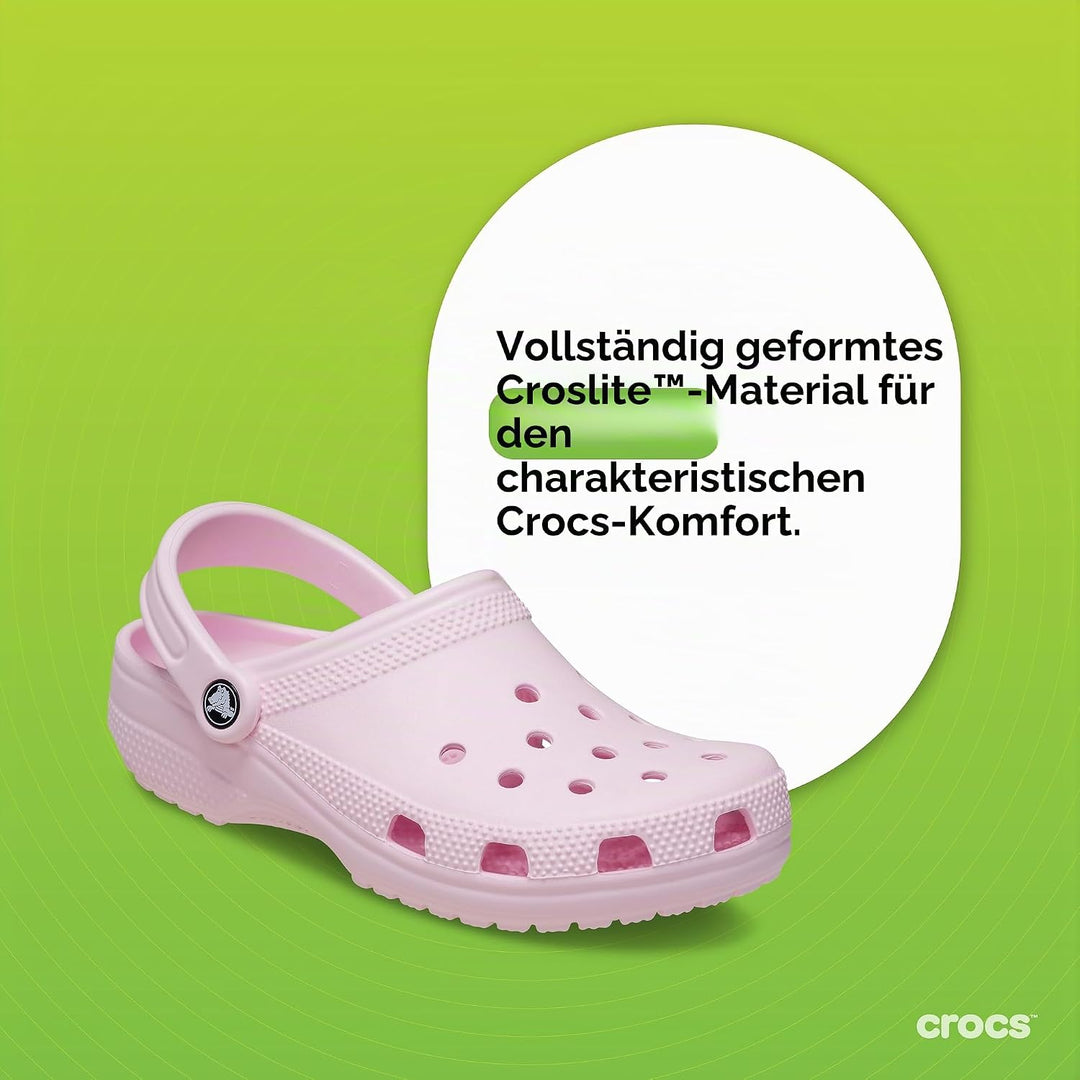 Crocs Unisex Classic (Best Sellers) Clogs 34/35 EU Pink Milk, 34/35 EU Pink Milk